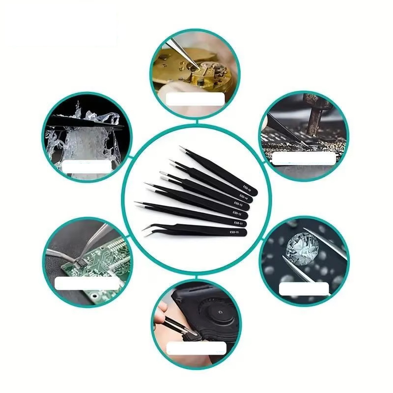 ชุดแหนบสแตนเลสป้องกันไฟฟ้าสถิต - Electronics Repair Tools บทวิจารณ์และราคา