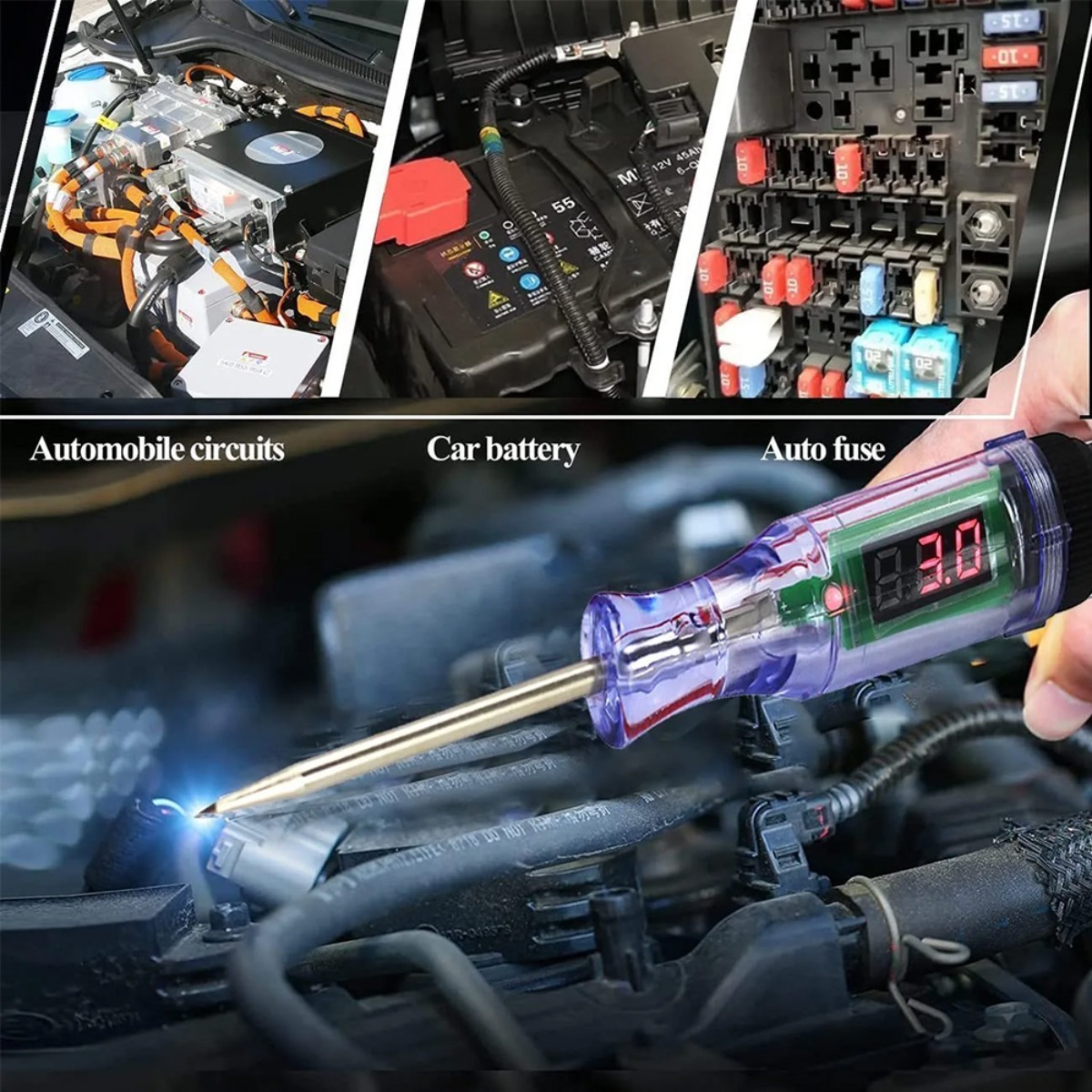 เครื่องทดสอบวงจรไฟรถยนต์ รถบรร - Electronics Repair Tools บทวิจารณ์และราคา